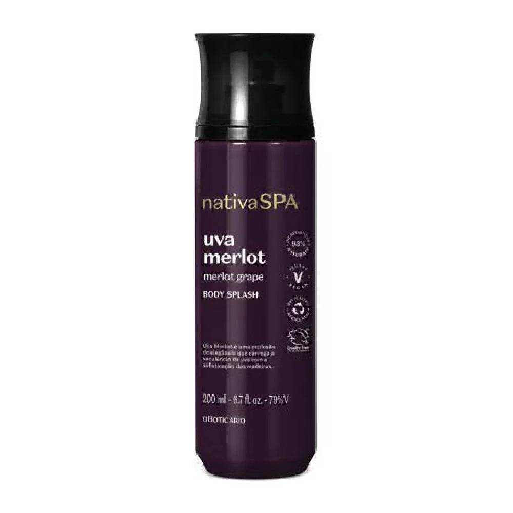 NSPA Body Splash Uva Merlot  (Vegan) 200 ml - O Boticário