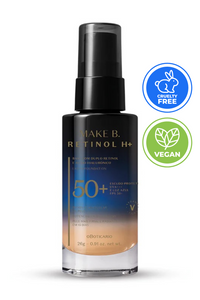 Make B. Protective Foundation Retinol H+ FPS 50 (Vegan) 28 g O Boticário - Brazilian Body Care | Brazilian Perfum Hair Skin Care Cosmetics online - Missy Mô