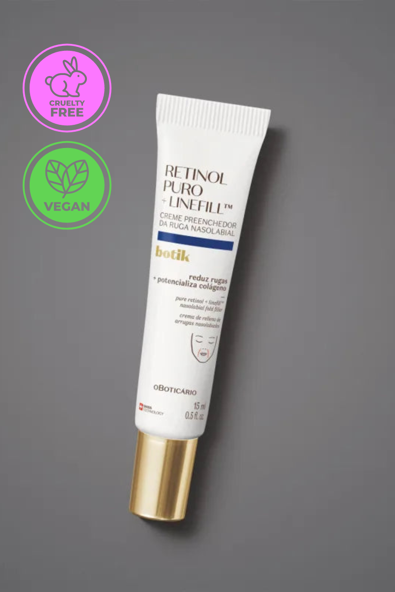 Botik Nasolabial Rugas Folds Pure Retinol + Linefill (vegan) - Brazilian Body Care | Brazilian Perfum Hair Skin Care Cosmetics online - Missy Mô