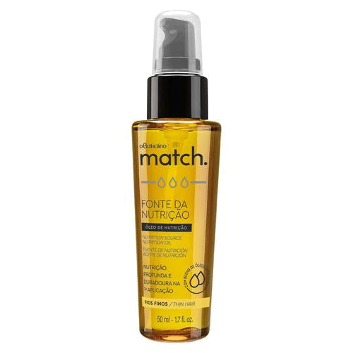 MATCH NUTRITION SOURCE OIL FOR THIN HAIR 50 ml | Brazilian Perfum Hair Skin Care Cosmetics online - Missy Mô