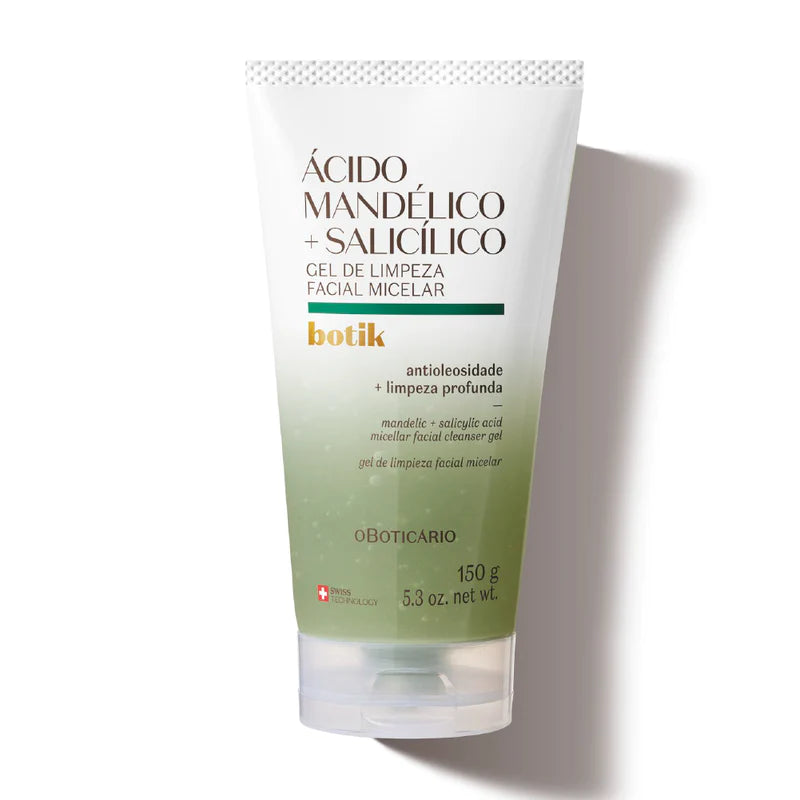 Botik | Mandelic Acid + Salicylic Micellar Facial Cleansing Gel (VEGAN) 150 g | Brazilian Perfum Hair Skin Care Cosmetics online - Missy Mô