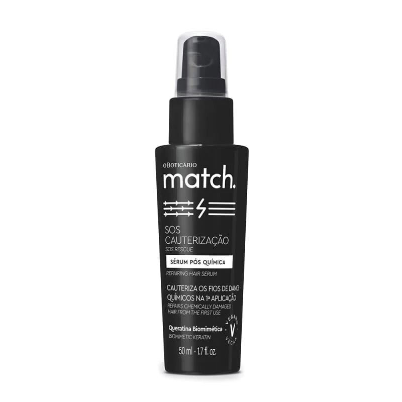 Match SOS Cauterization Post-Chemistry Serum (VEGAN) 50 ml | Brazilian Perfum Hair Skin Care Cosmetics online - Missy Mô