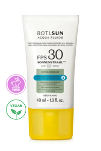Boti.Sun Facial VEGAN Sunscreen Anti-Oilyness Acqua Fluid SPF 30 40 ml - Brazilian Body Care | Brazilian Perfum Hair Skin Care Cosmetics online - Missy Mô