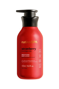 Nativa SPA Strawberry Brightening BODY LOTION (Vegan) 400 ml - O Boticario - Brazilian Body Care | Brazilian Perfum Hair Skin Care Cosmetics online - Missy Mô