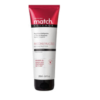 Match Reconstruction Reconstruçao  Brazilian Hair Conditioner (vegan) 250 ml - O Boticario - Brazilian Body Care | Brazilian Perfum Hair Skin Care Cosmetics online - Missy Mô
