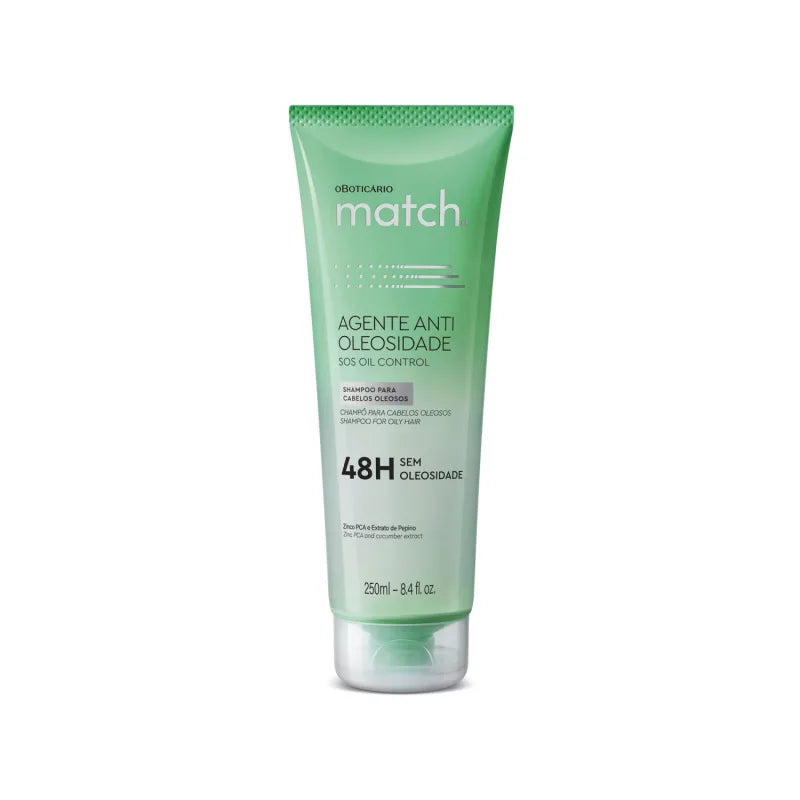 MATCH S.O.S OIL Brazilian Control Shampoo 250 ml - O Boticario - Brazilian Body Care | Brazilian Perfum Hair Skin Care Cosmetics online - Missy Mô