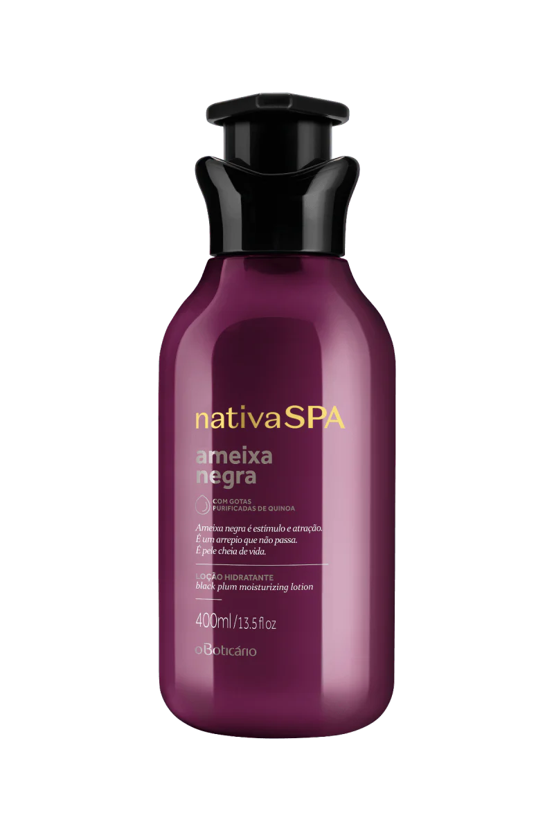 Nativa SPA Black Plum Body Lotion (Vegan) 400 ml - O Boticario - Brazilian Body Care | Brazilian Perfum Hair Skin Care Cosmetics online - Missy Mô
