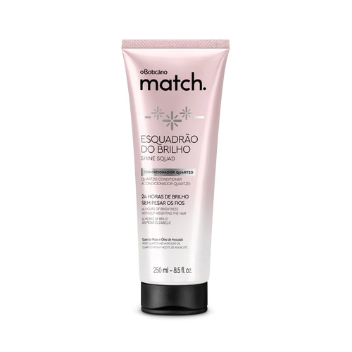 Match Shine Squad Brazilian Hair Conditioner 250 ml - O Boticario - Brazilian Body Care | Brazilian Perfum Hair Skin Care Cosmetics online - Missy M