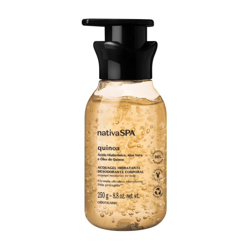 Nativa SPA Acquagel Moisturizer Corporal Quinoa 250 g (vegan) - O Boticario - Brazilian Body Care | Brazilian Perfum Hair Skin Care Cosmetics online - Missy Mô
