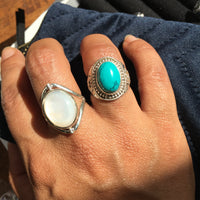 Ring Turquoise and Sterling Silver - Shop Women's Clothing | Affordable Ladies Apparel & Accessories online - Missy Mô